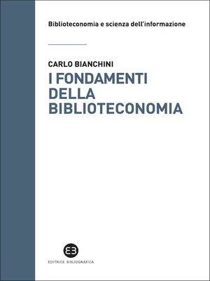 cover image of I fondamenti della biblioteconomia